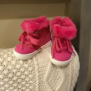 Oshkosh Pink High Top Sneakers